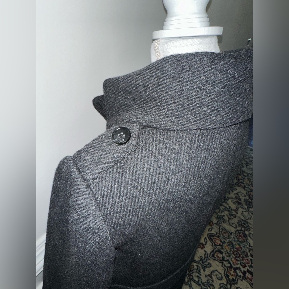 Women’s Ann Taylor Loft Winter Jacket Peacoat Charcoal Gray Sz M - Picture 9 of 15